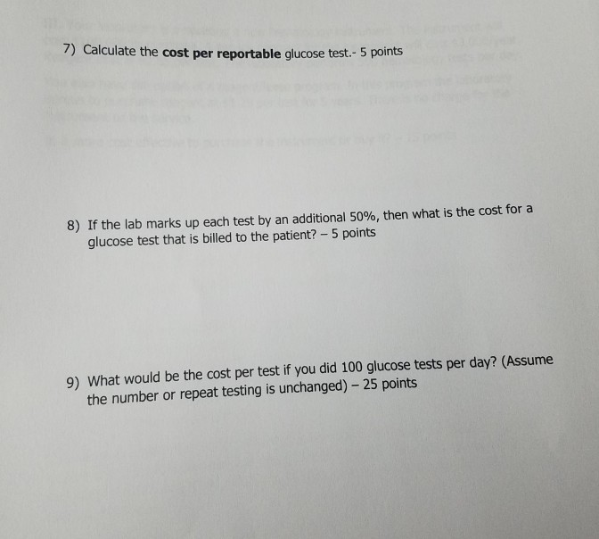 laboratory is changing its method for the analysis of Glucose. As laboratory