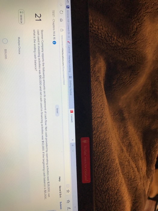  html TEST- Chapters 14 & 16 Help Save &Exit Submit 21