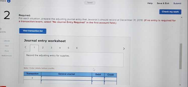 Ski Store is completing the accounting process for its first year ended