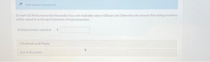 a net realizable value of $50 per unit. Determine the amount that