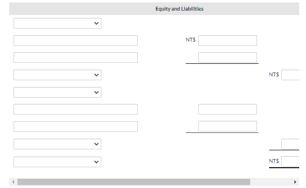 balance.) he previous part.) Prepare an income statement. (Enter negative amounts using