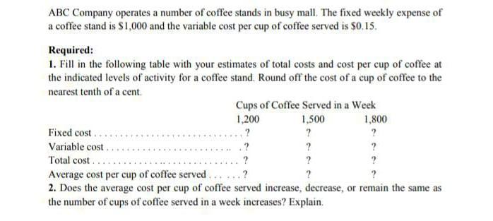  need step by step complete and correct solution. b0nGrr.. ABC Company