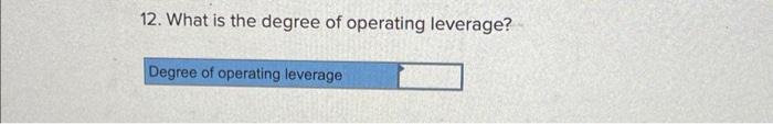 leverage, what is the estimated percent increase in net operating income of