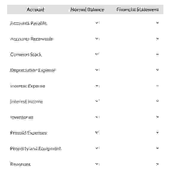  Which financial documents do the following appear on 