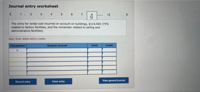 and the remainder related to selling and administrative activities) d. Accrued salary