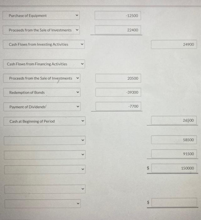 principal on long-term loan to a supplier Acquisition of equipment for cash