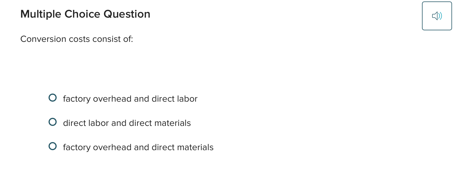  Multiple Choice Question The fraud triangle shows three factors that push