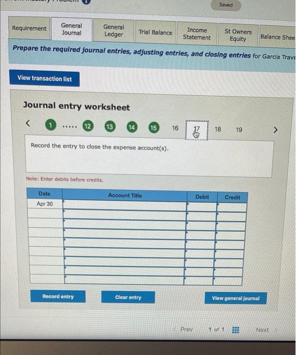 revenue that is not yet recorded at month-end. Record the required adjusting