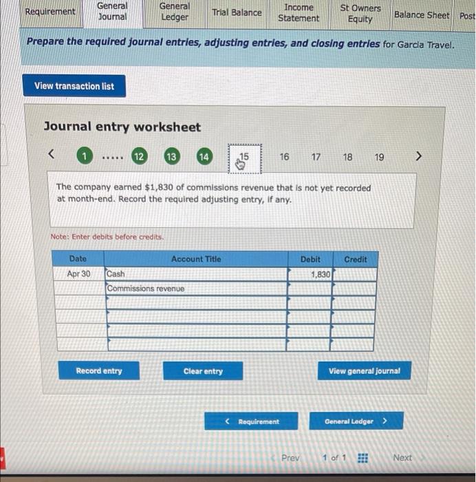 View general Journal Record the entry to close the revenue account(s). Note: