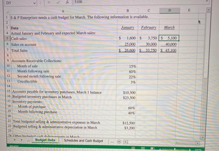  >> DS x 5100 A B E - D 1 S&P
