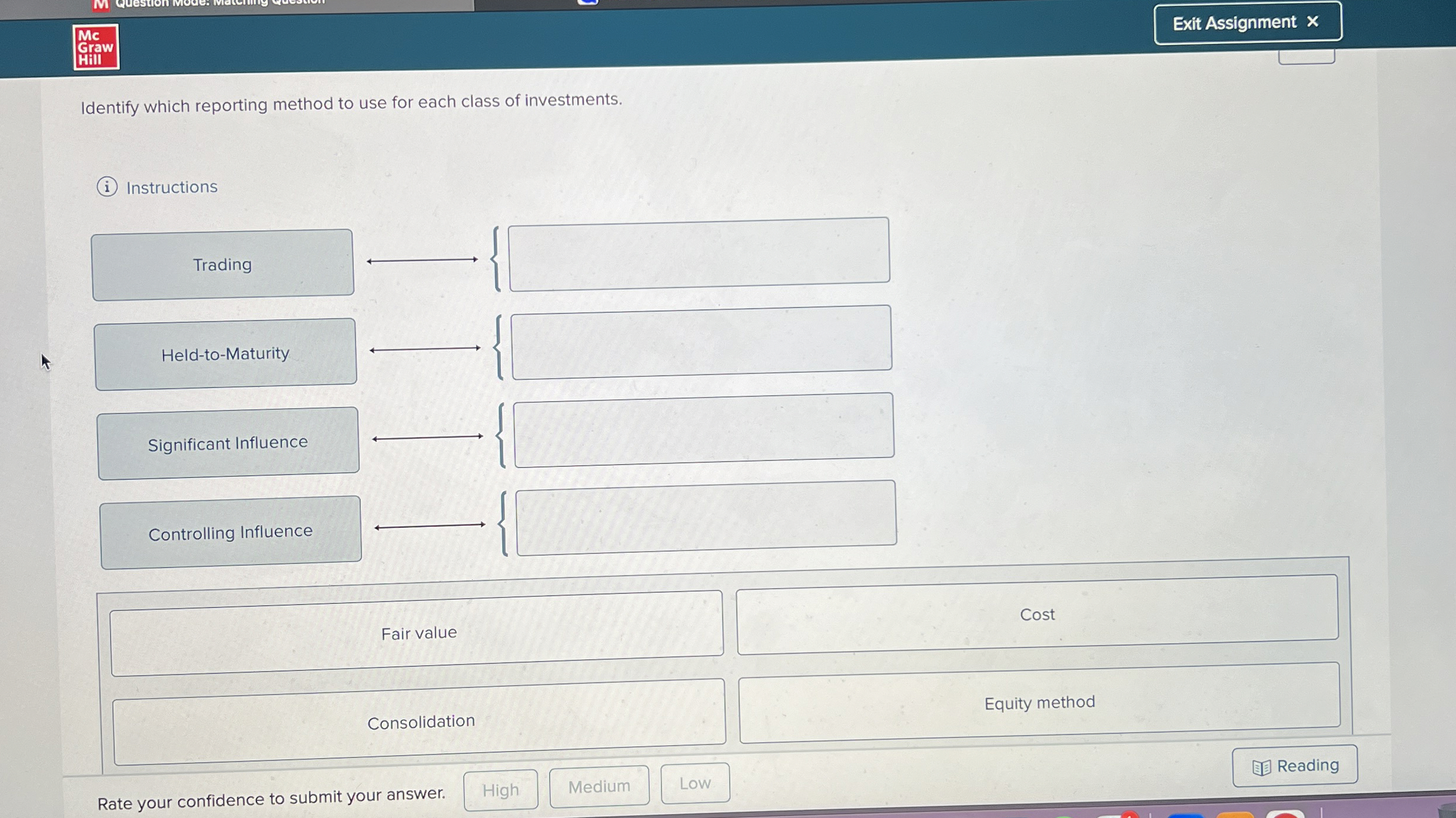  Mc sraw Identify which reporting method to use for each class