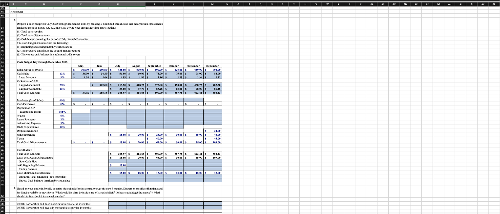 Spreadsheet Exercise: Chapter 4 You have been assigned the task of