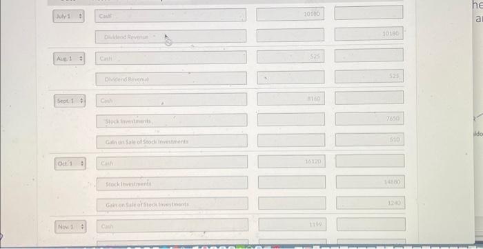 as long-term investments. On this date, the total fair value of the