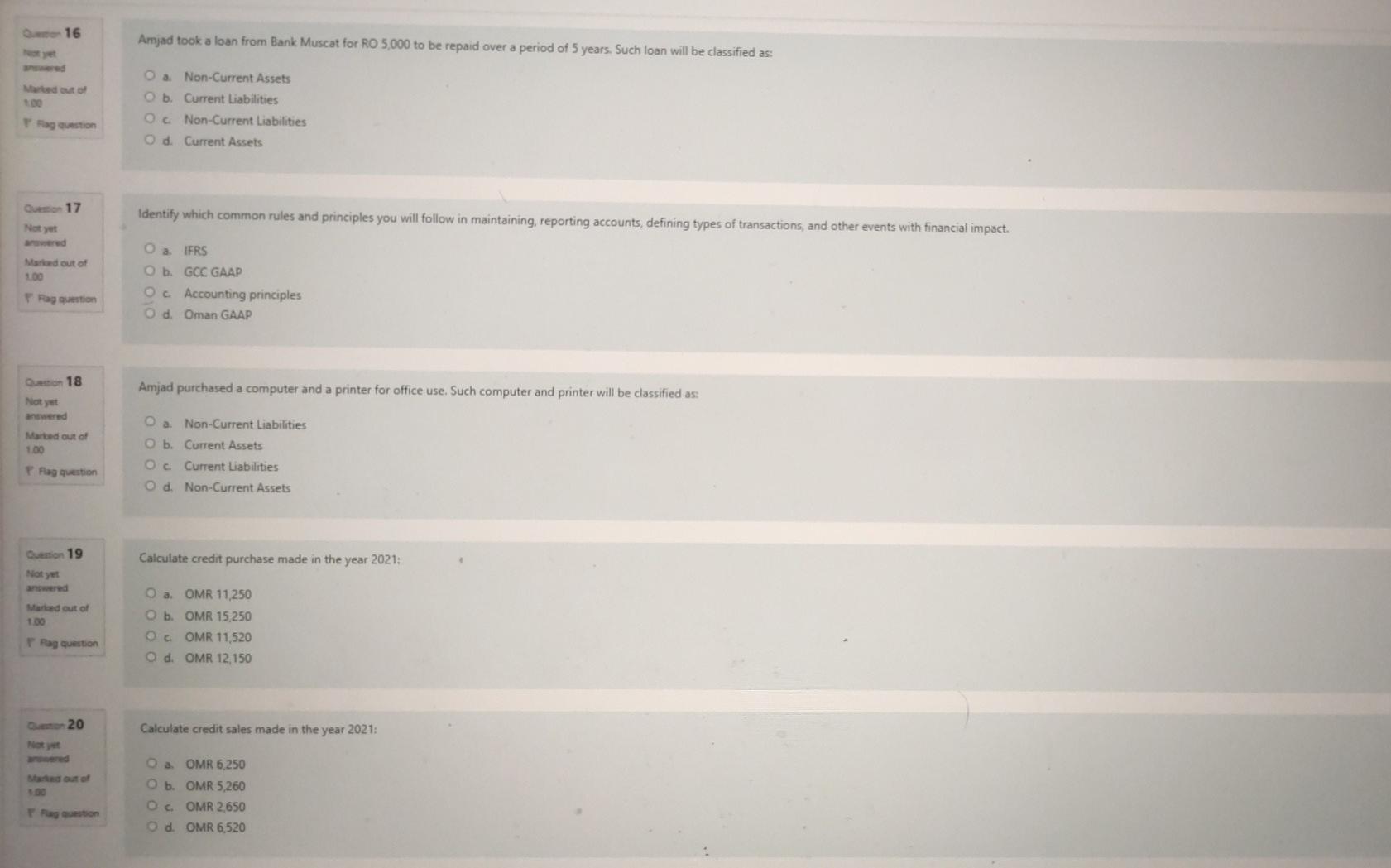 explanation is required only the correct answers Your brother Amjad has started