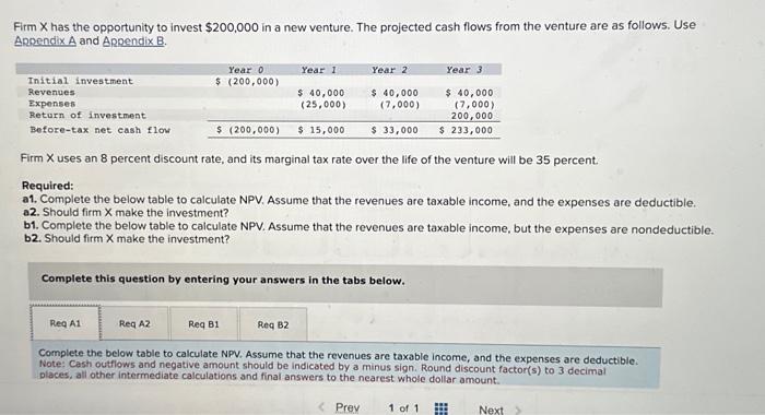  Please help ASAP. I'm not sure if my NPV table is