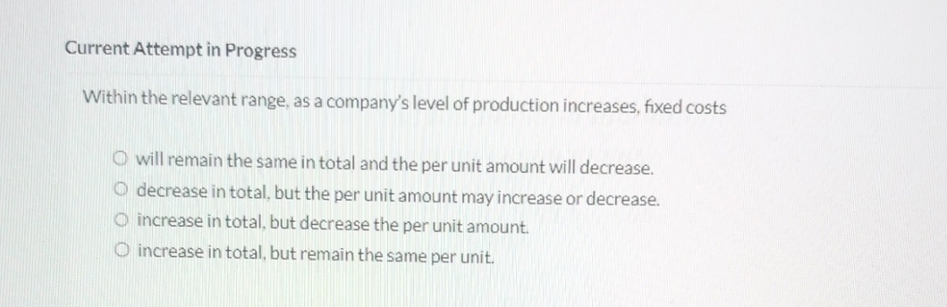  Current Attempt in Progress Within the relevant range, as a company's