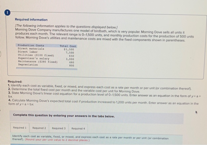  could someone help please Required information [The following information applies to