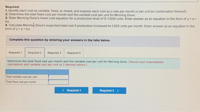 which is very popular. Morning Dove sells all units it produces each