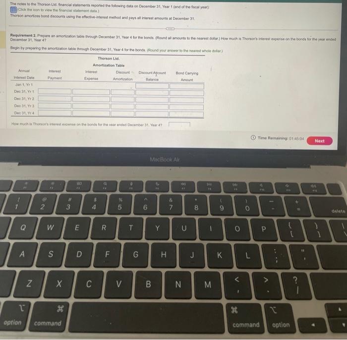 the following data on December 31, Year 1 (end of the fiscal
