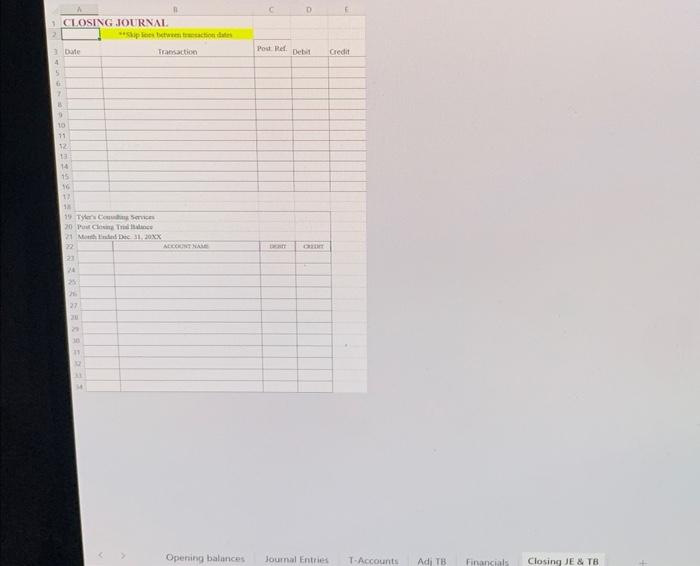 two pictures is the information we're using for the entire assignment. please
