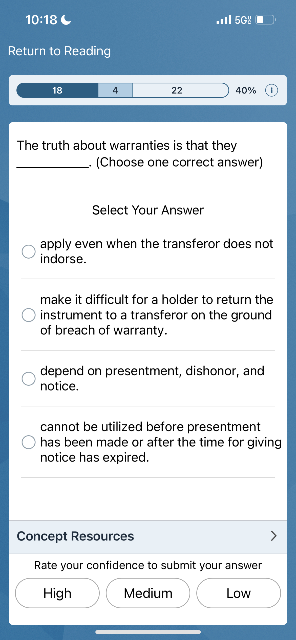  10:18 5GC Return to Reading 18 4 22 40% The truth