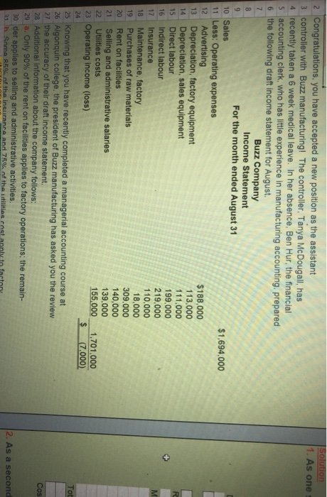  can someone solve number 1 with cell reference please Solution 1.