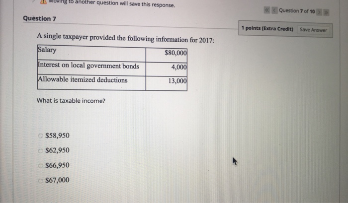  MOvig to another question will save this response. Question 7 of