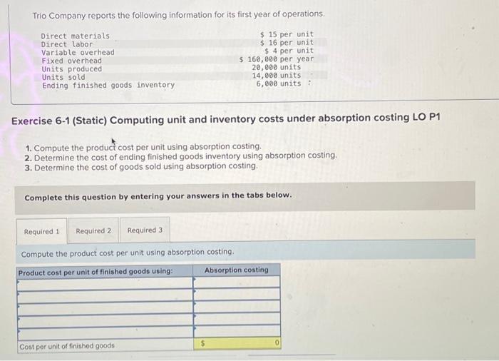  any help would be great! Exercise 6-1 (Static) Computing unit and