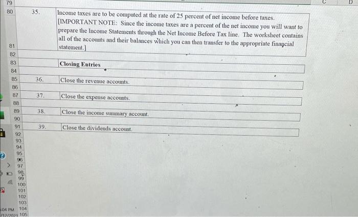 help!!! i need help with numbers 35-39 79 D 80 35 .