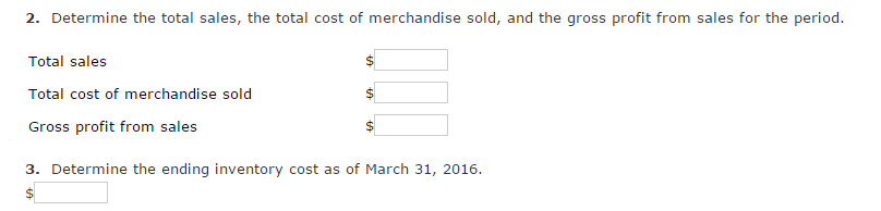LIFO, if units are in inventory at two different costs, enter the
