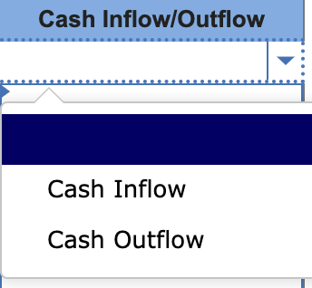 from investing activities, or cash flows from financing activities, and (b) indicate