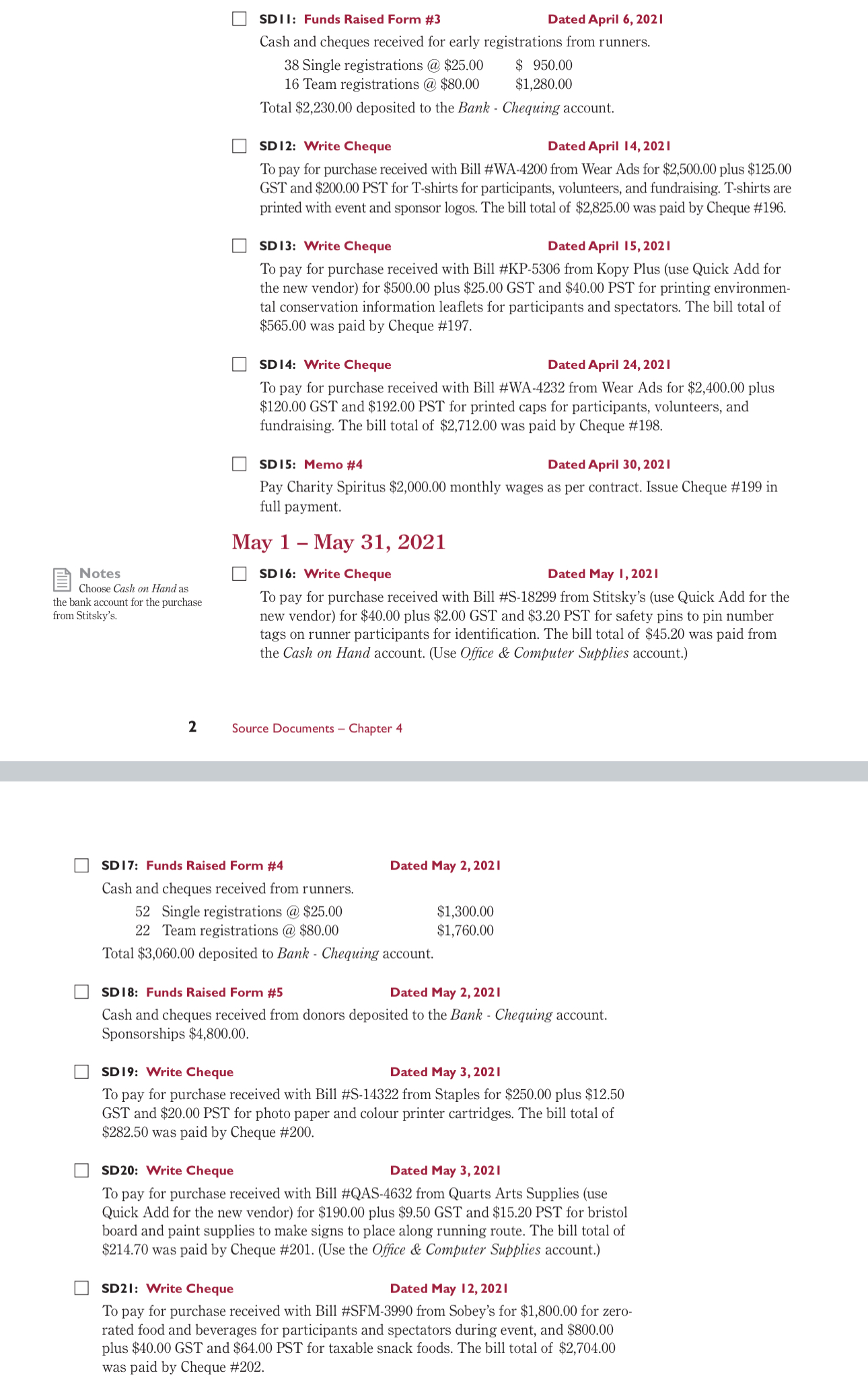  SD I I: Funds Raised Form #3 Dated April 6,2021 Cash