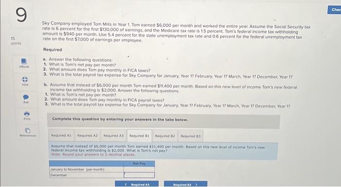Assume the Social Security tax rate is 6 percent for the first