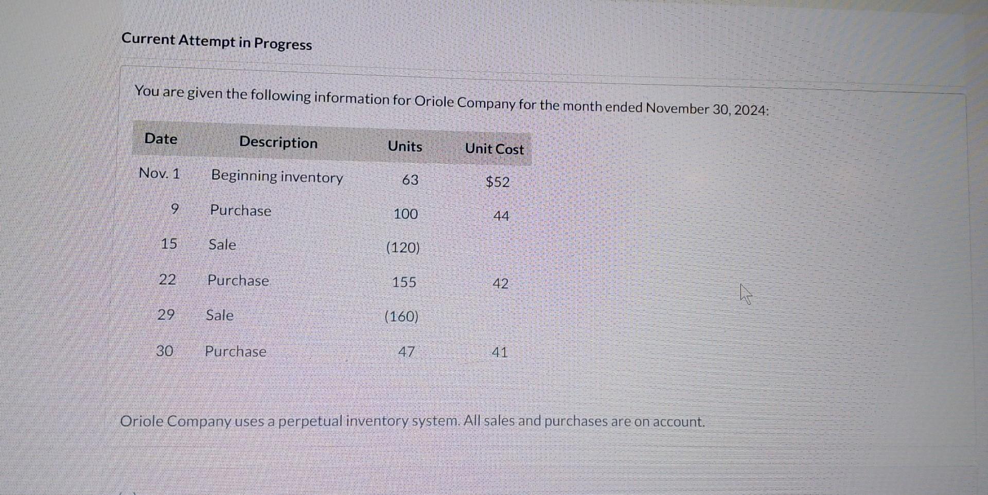 please send answer full Current Attempt in Progress You are given