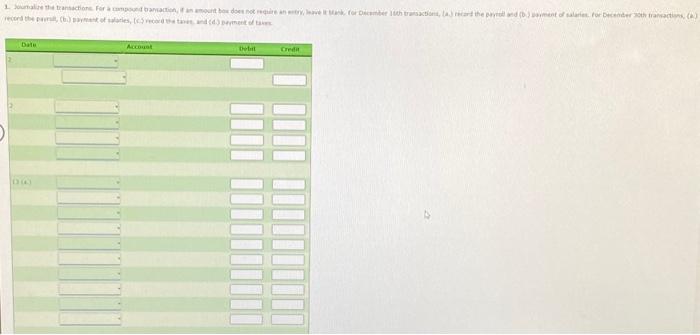 the taxes, and (d.) payment of taxes. he following transactions relating to