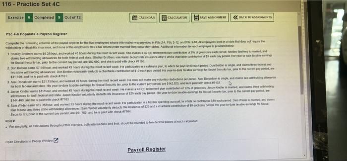 deduction !!social security ? medicare? vol with? net pay ? 116 -