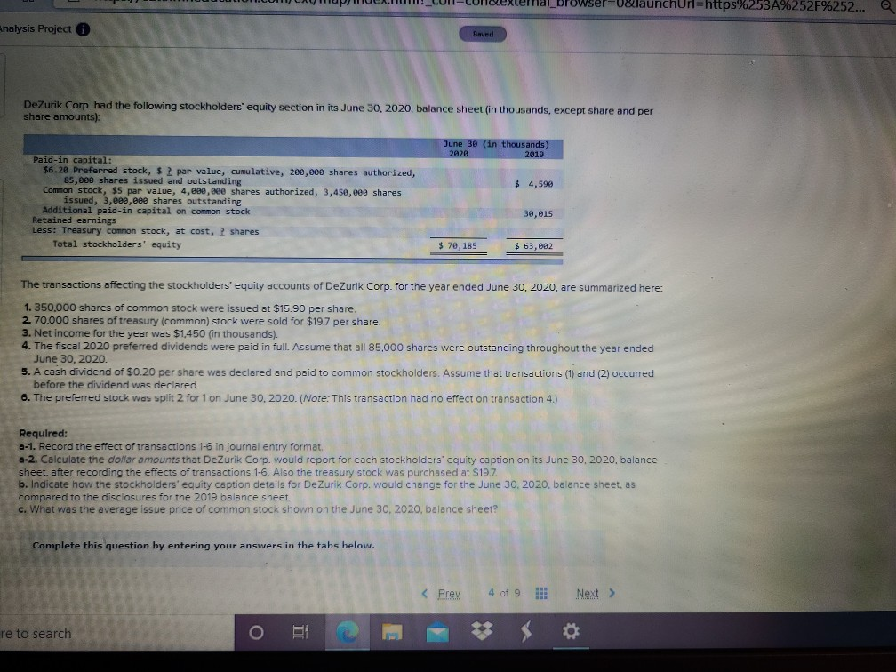 -Con-concexternal er-002 nchuri=https%253A%252F%252... Analysis Project Saved DeZurik Corp. had the following