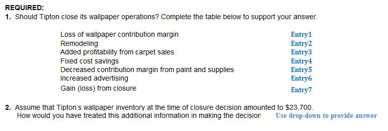 cost 4)Ignored cost for other reason Required : all answers with workings.