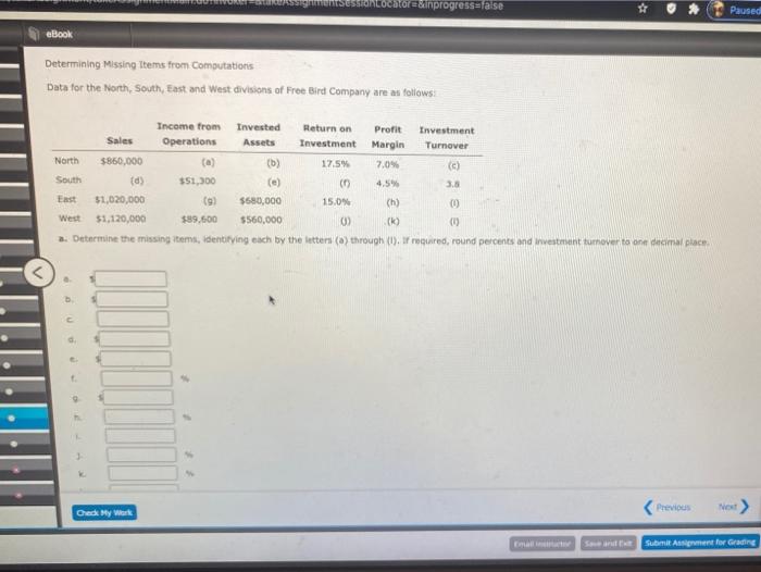  Norainprogress false * Paused eBook Determining Missing Items from Computationis Data