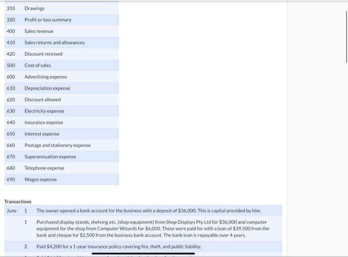 ledger. (Note: Leave blank any answer fields that do not require an