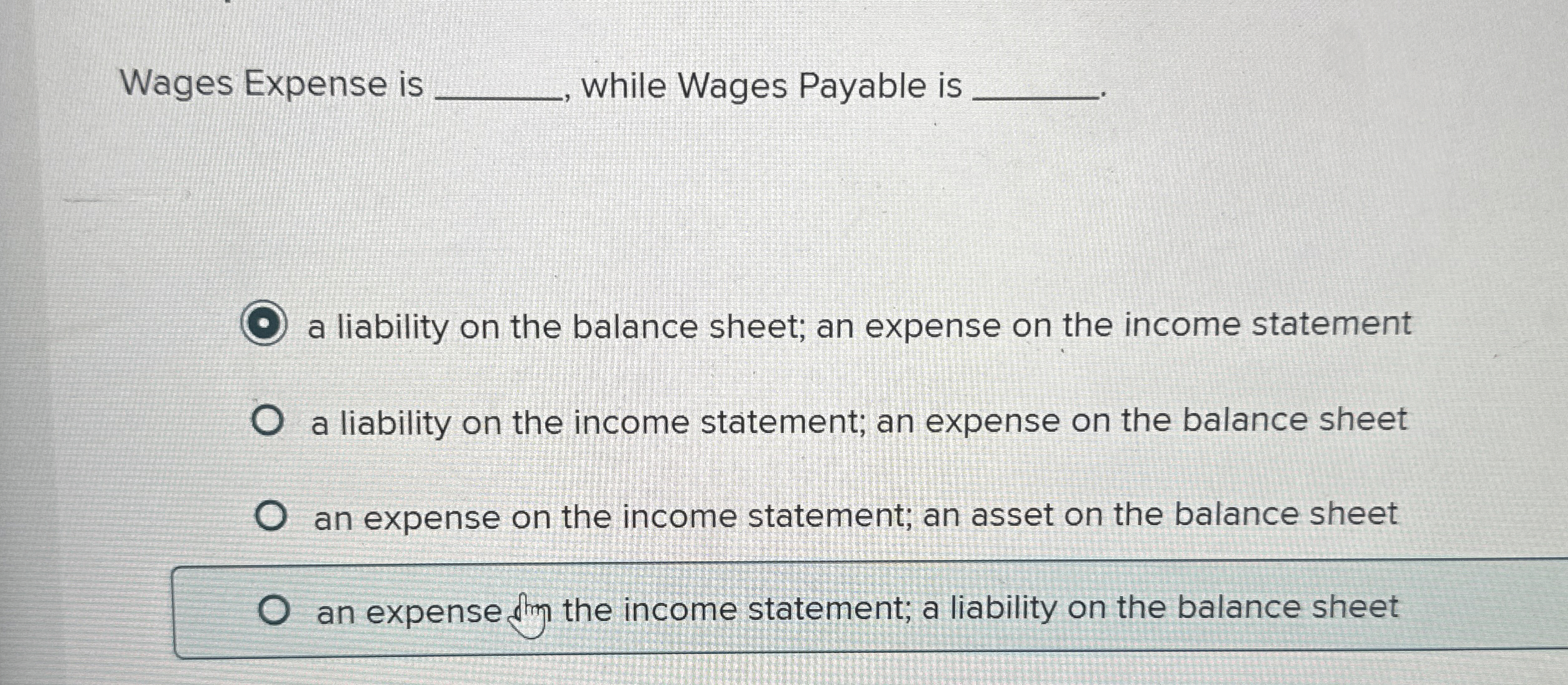  Wages Expense is while Wages Payable is a liability on the