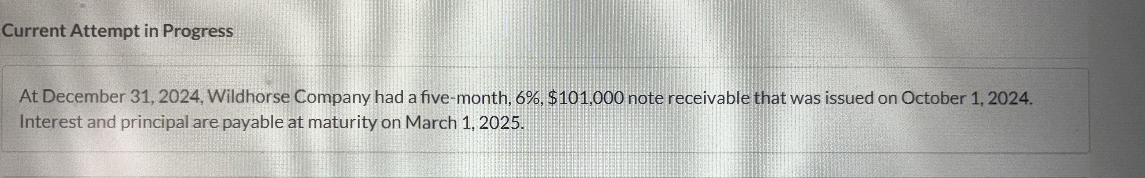  Prepare the March 1,2025, entry to record the receipt of cash