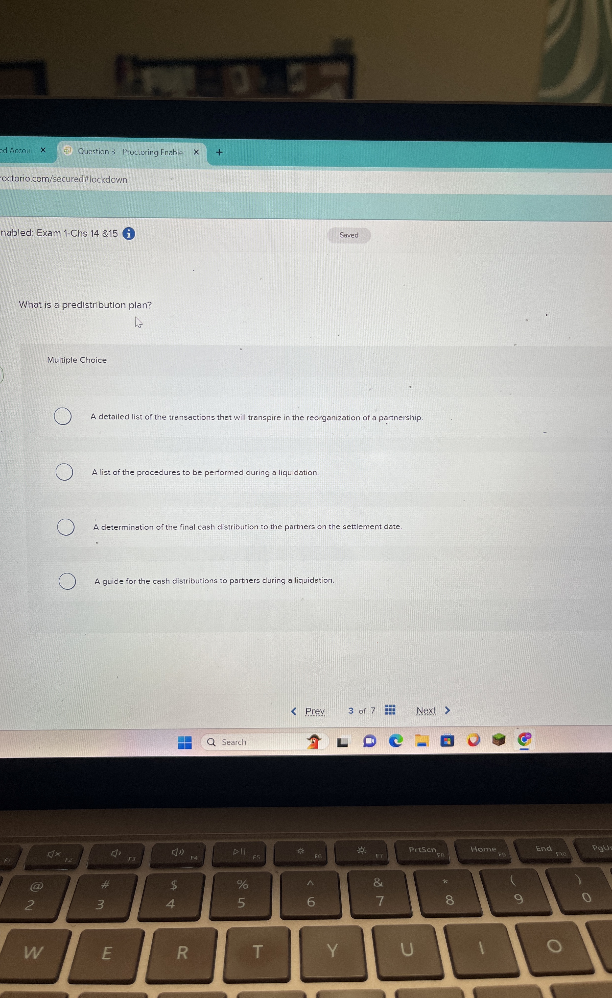  What is a predistribution plan? Multiple Choice A detailed list of