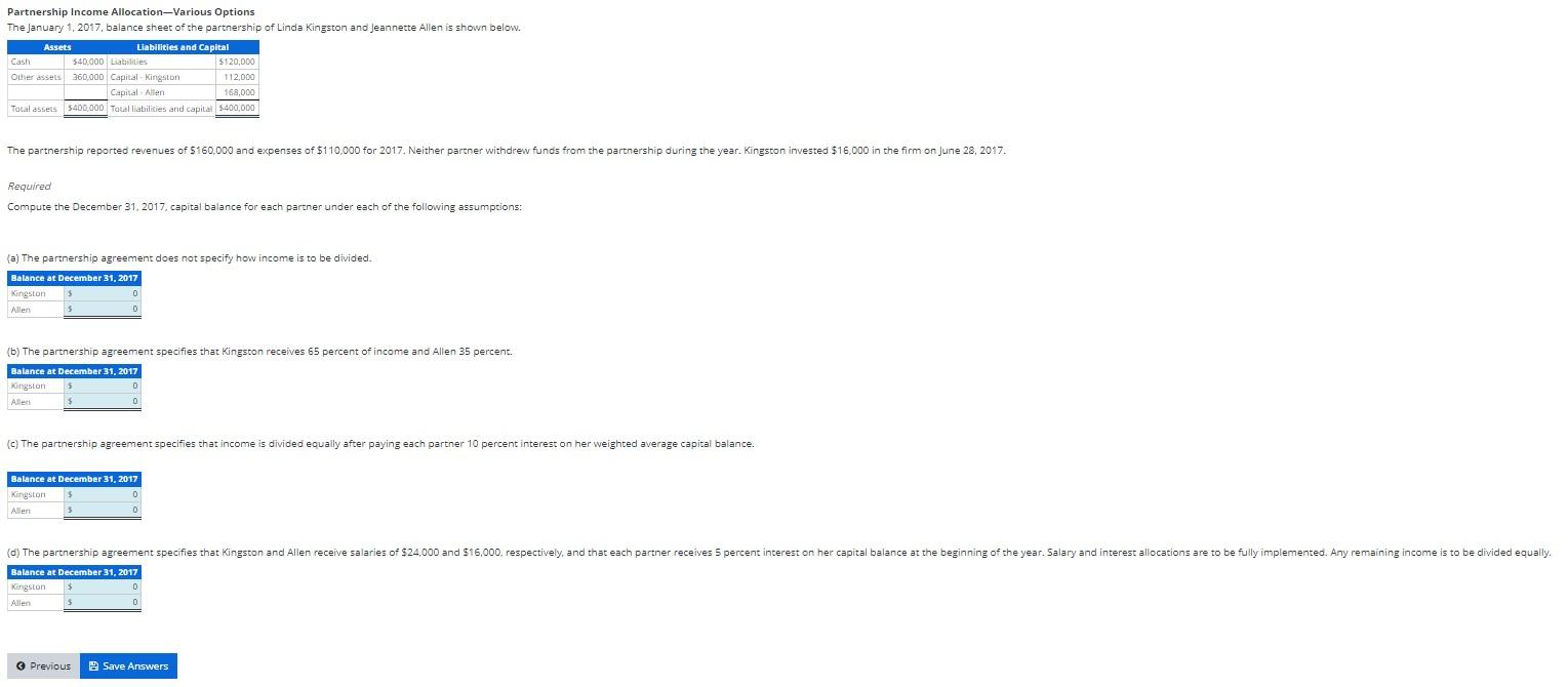 I need help with solving and filling out Part a, b, c,