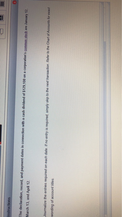  Instruct The declaration, record, and payment dates in connection with a