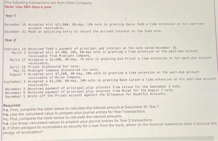  Use those calculated values to prepare your journal entries for Year