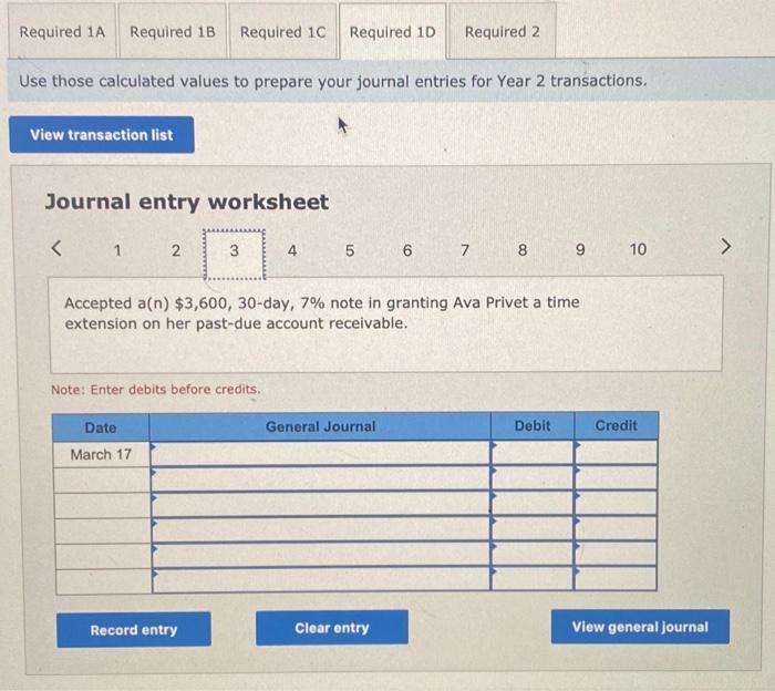 to calculate the interest amount at December 31 , Year 1. Use