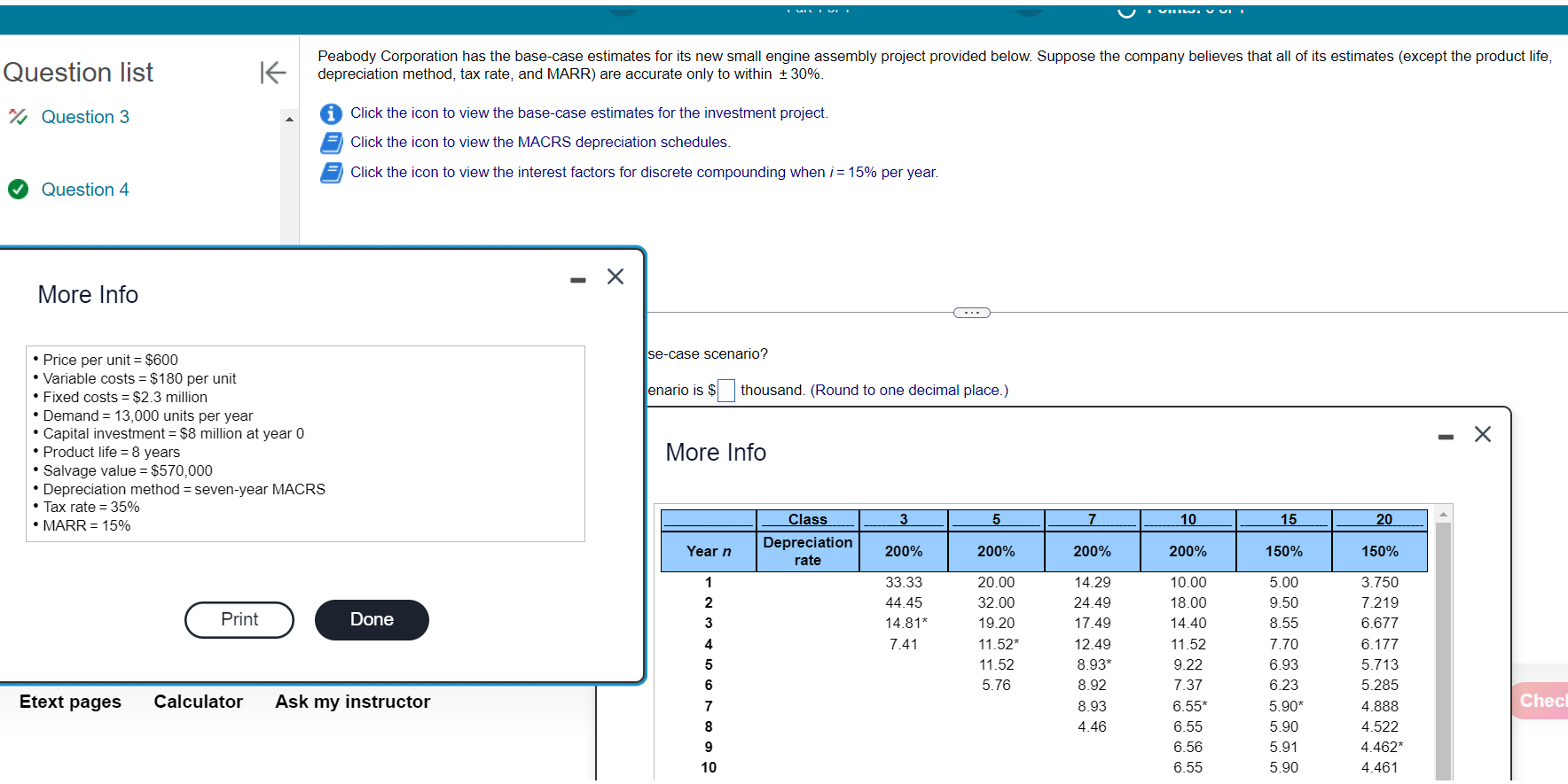  Question list Question 3 Question 4 More Info Price per unit