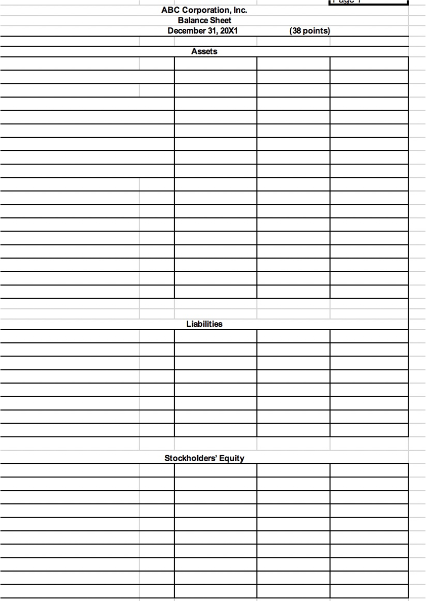 Dec. 31. Some of the information given states as of January 1st