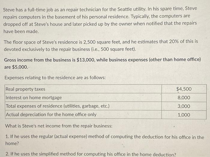 please can i get help with this? Steve has a full-time job